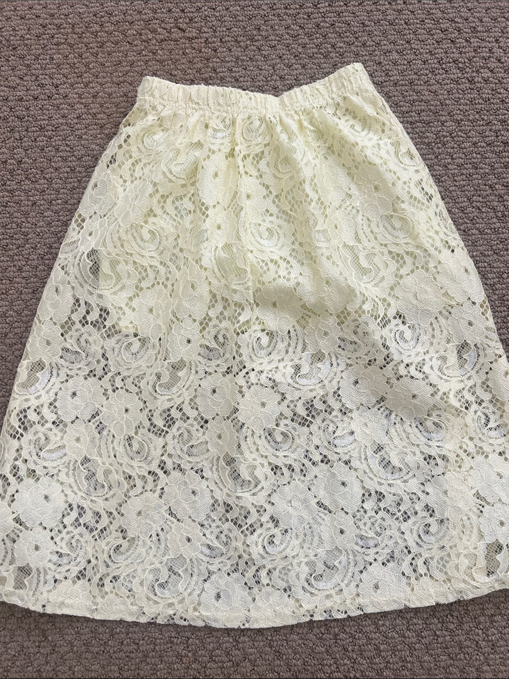 Cotton On Girls Lace Skirt in yellow